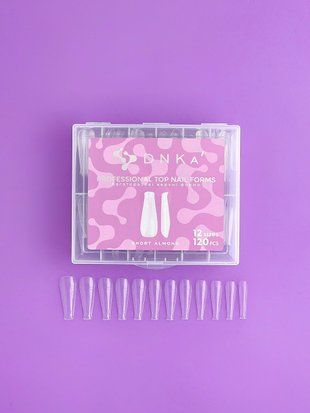 DNKa' Top Nail Forms Short Almond, 120 pcs